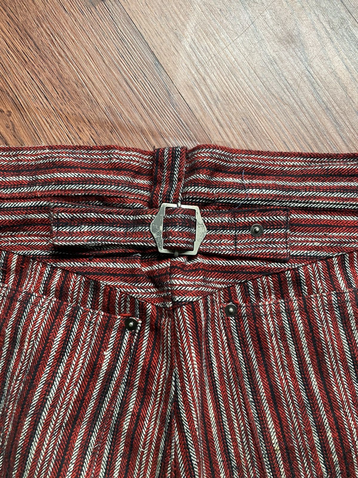 If Six Was Nine × Japanese Brand Hot Legs Stripe Pants Size US 33 - 7 Thumbnail