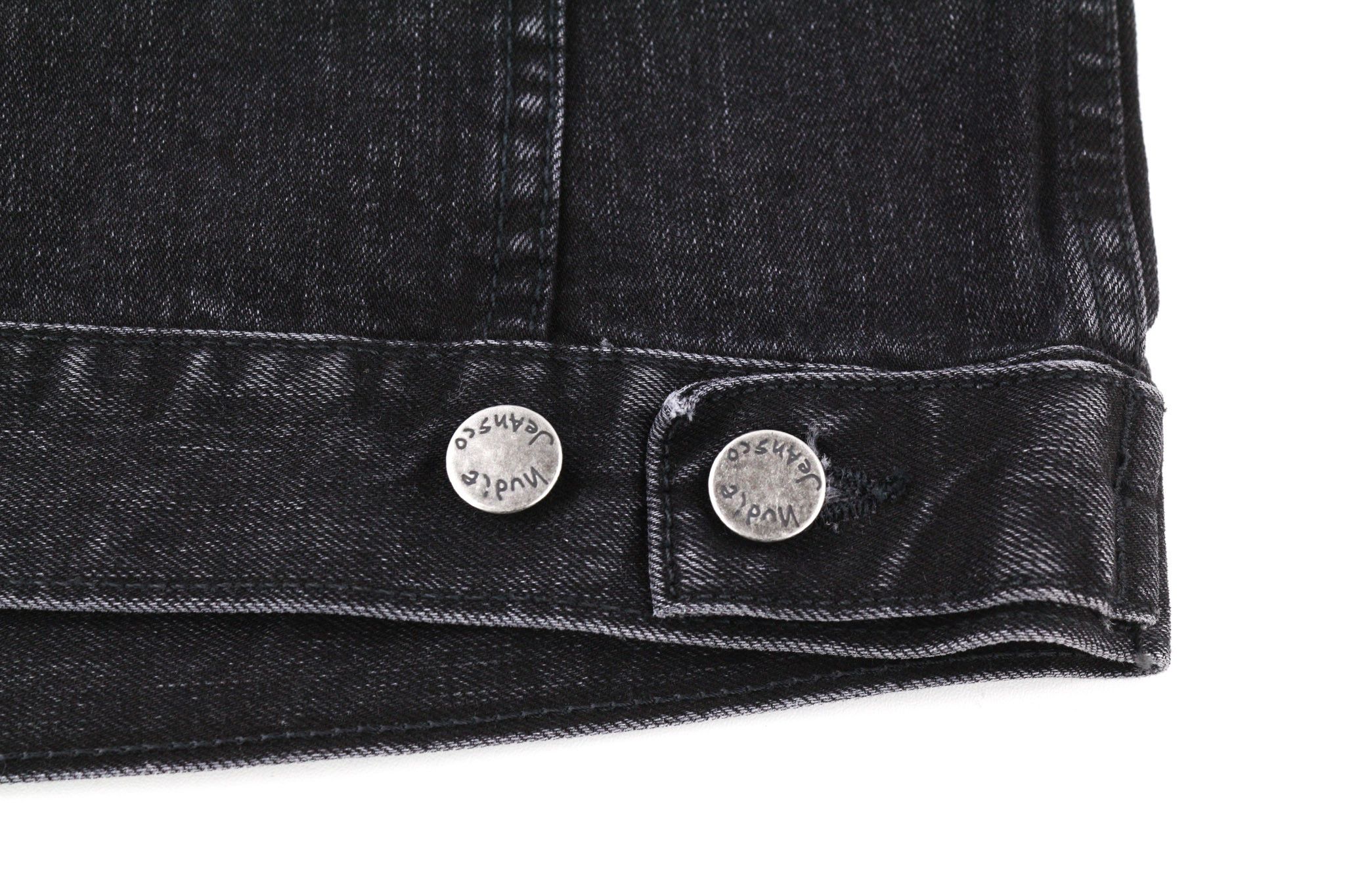 Nudie Jeans PERRY BLACK STONE M Denim Black Unlined Jacket 80770 Size US M / EU 48-50 / 2 - 7 Thumbnail