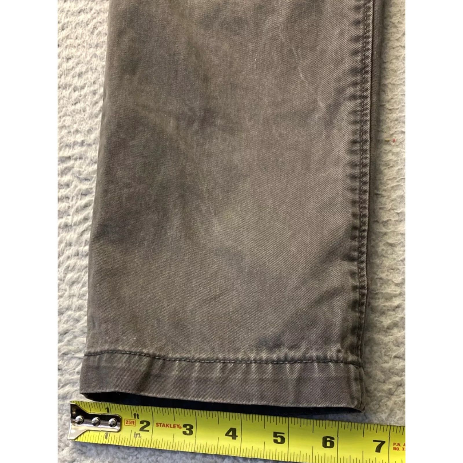 Gap GAP Chino Pants Men's Slim Fit 32x30 Gray Flat Front Size US 32 / EU 48 - 5 Thumbnail