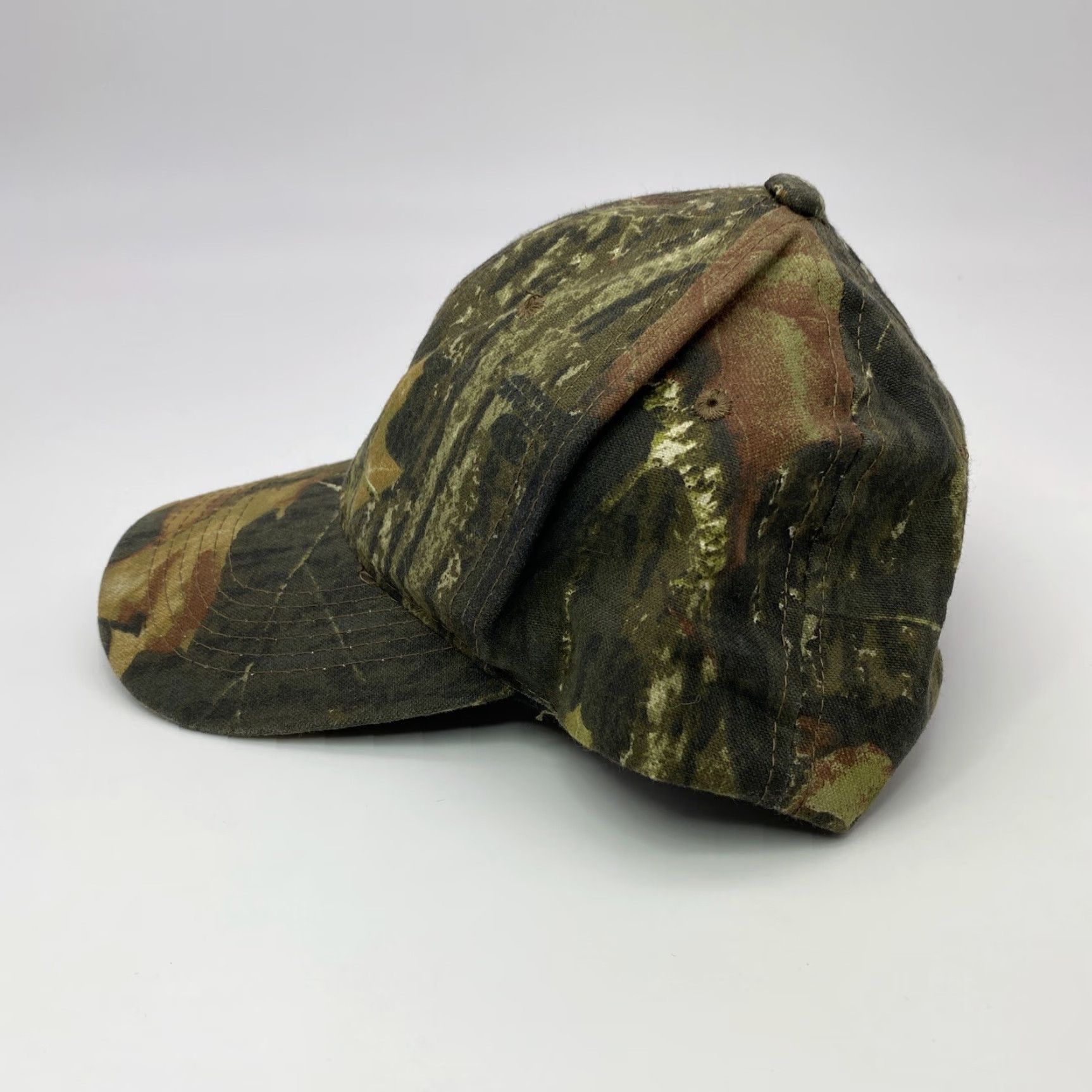Vintage VINTAGE MOSSY OAK CAMOFLAGE OUTDOOR CAP HUNTING HAT CAP BLANK NO LOGO VTG OFFICIAL FISH Size ONE SIZE - 3 Thumbnail