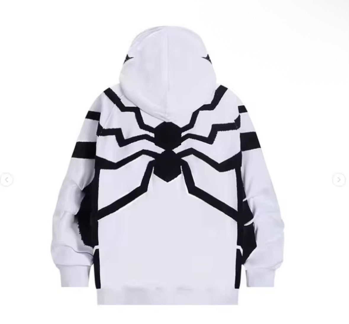 Other Retro Spider Web Hip Hop Zip Hoodies Punk Jacket Size US XL / EU 56 / 4 - 3 Thumbnail