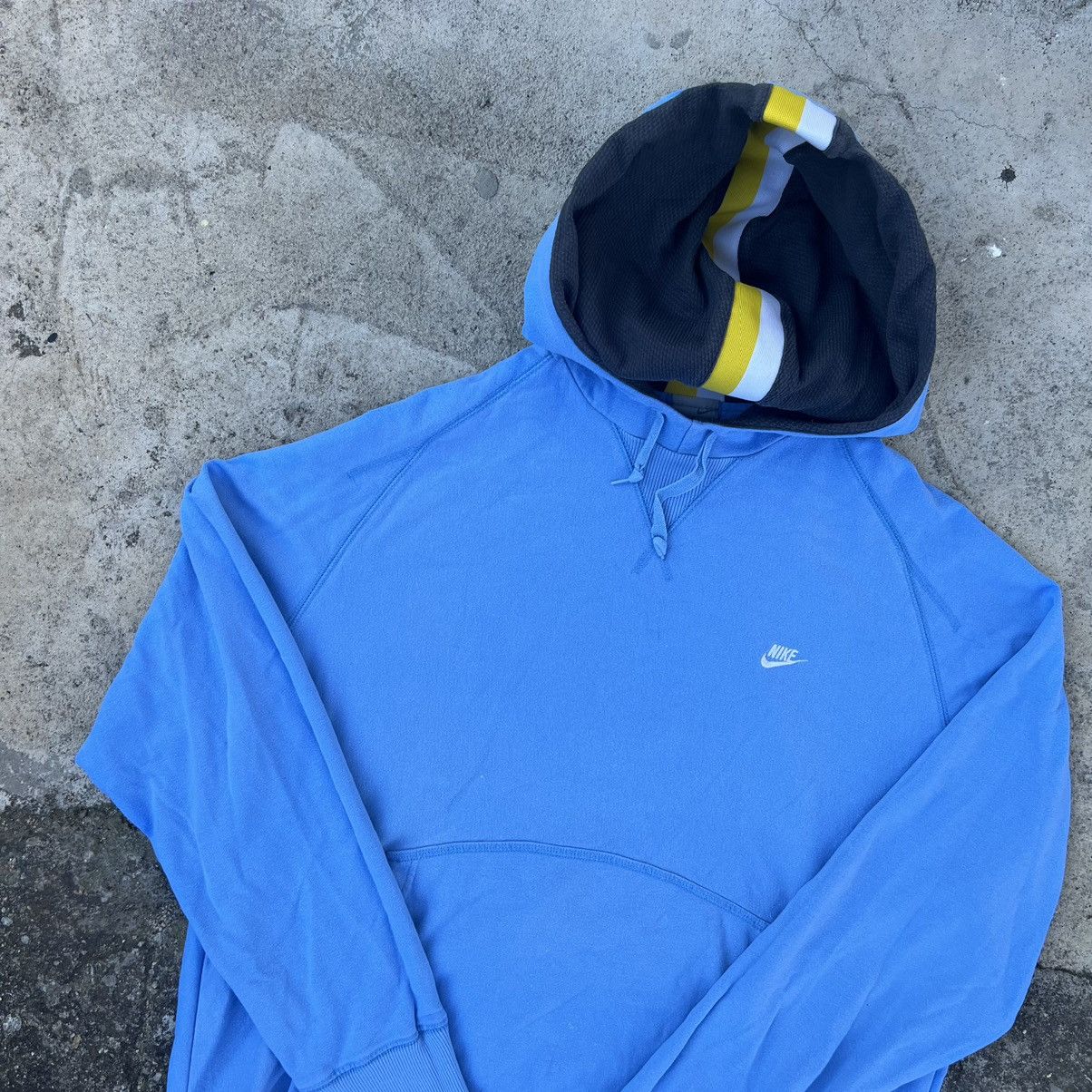 Nike × Vintage Nike Baby Blue Air Force Hoodie Swoosh Size US L / EU 52-54 / 3 - 4 Thumbnail