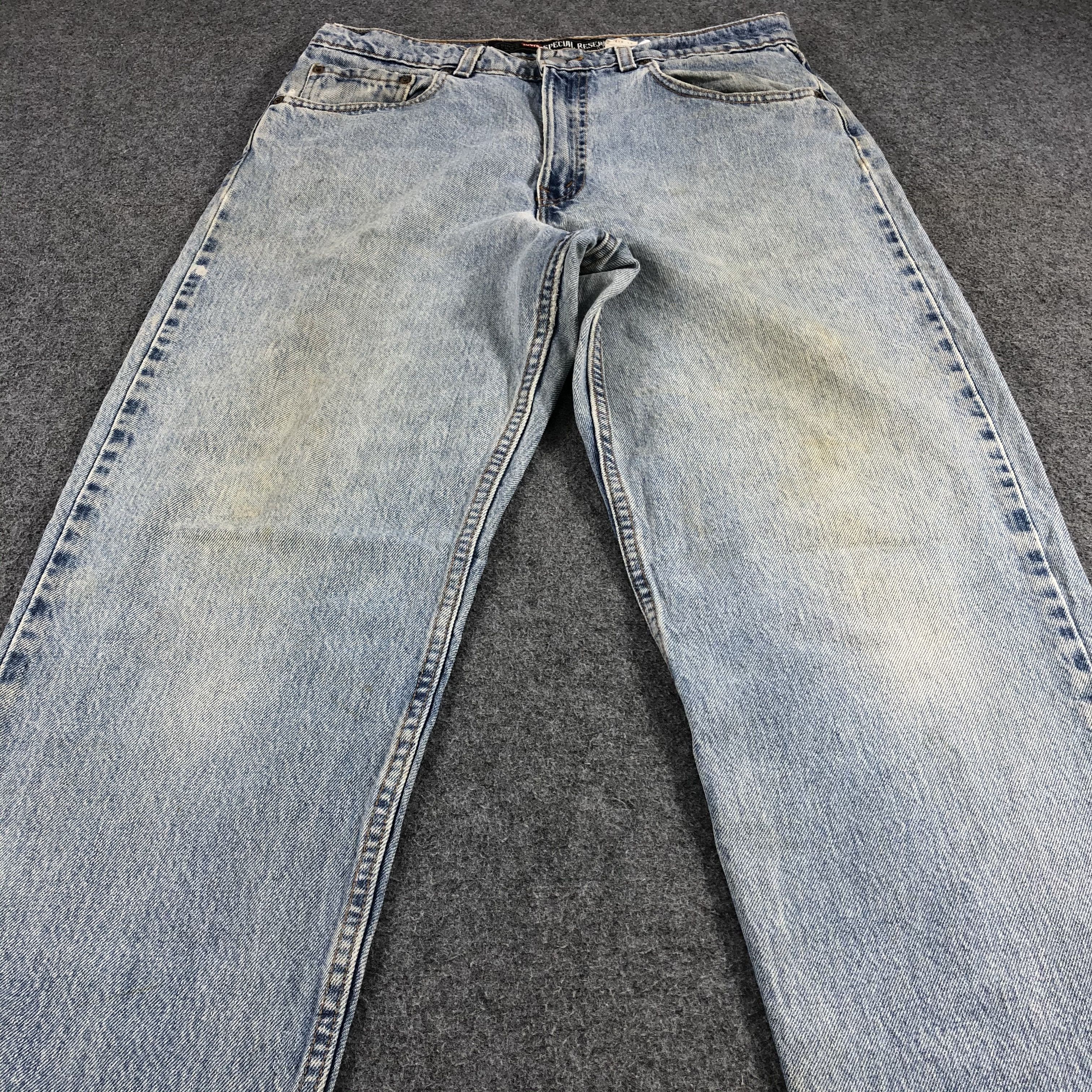 Levi's Vintage 90s Levis 515 Jeans Medium Wash Denim KJ431 Size US 33 - 3 Thumbnail