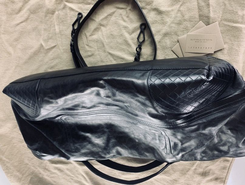 Bottega Veneta BV 🇮🇹 x Tomas Maier black calf panel stitch holdall bag NEW Size ONE SIZE - 17 Thumbnail
