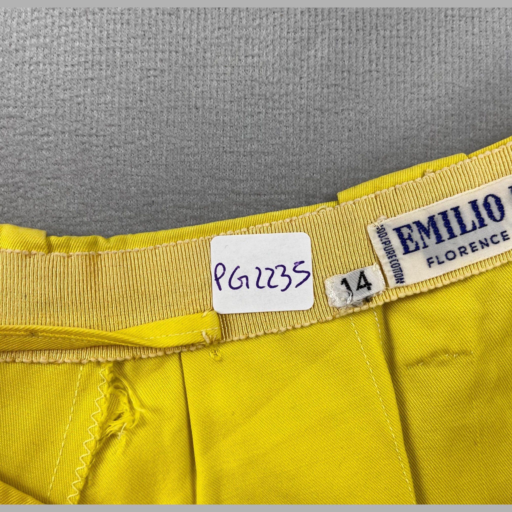Emilio Pucci Gonna Lunga Emilio Pucci Giallo – 14 Size 36" / US 14 / IT 50 - 3 Thumbnail