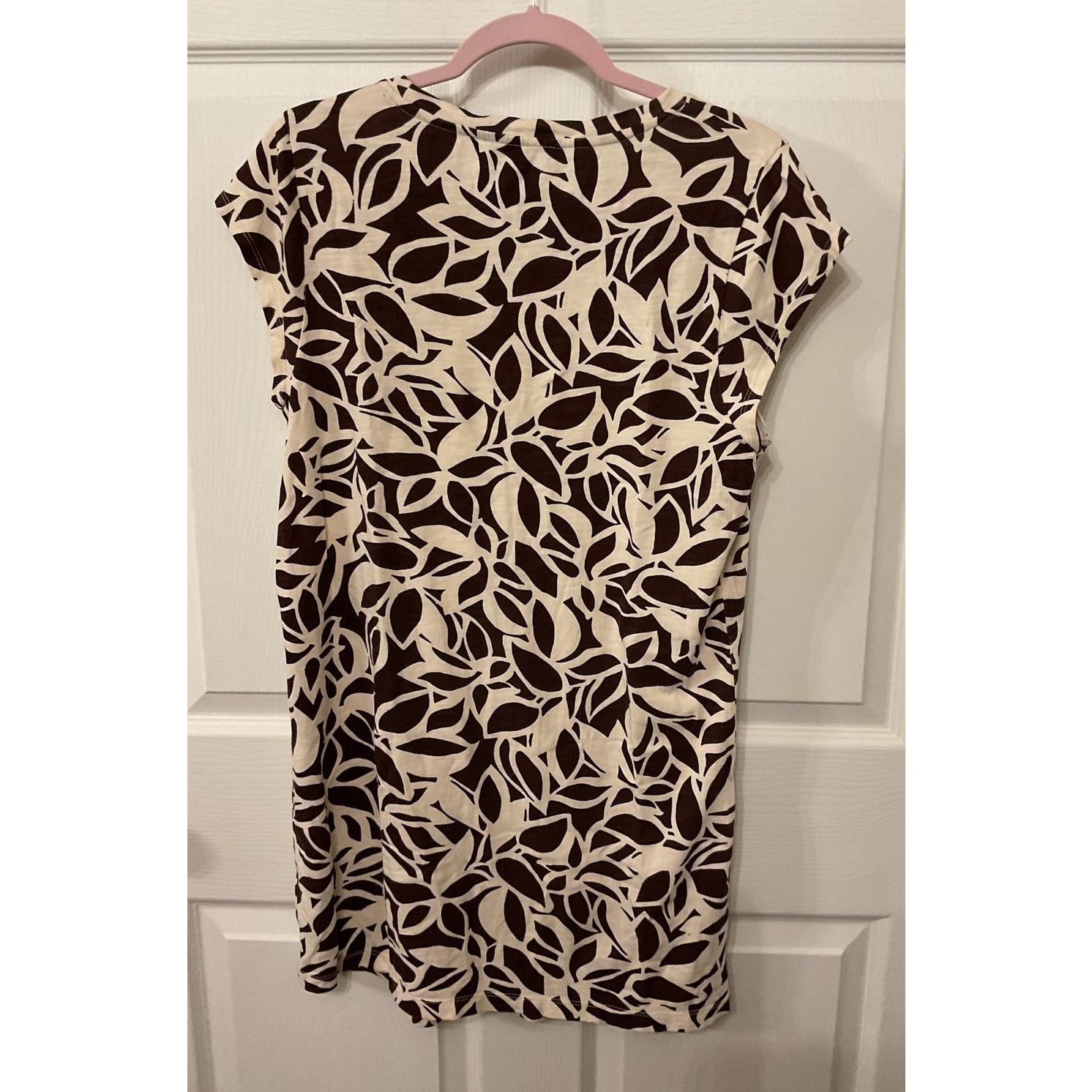 Sanctuary Sanctuary Carry on Cotton T-Shirt Dress Chocolate Stencil, L Size L / US 10 / IT 46 - 9 Thumbnail