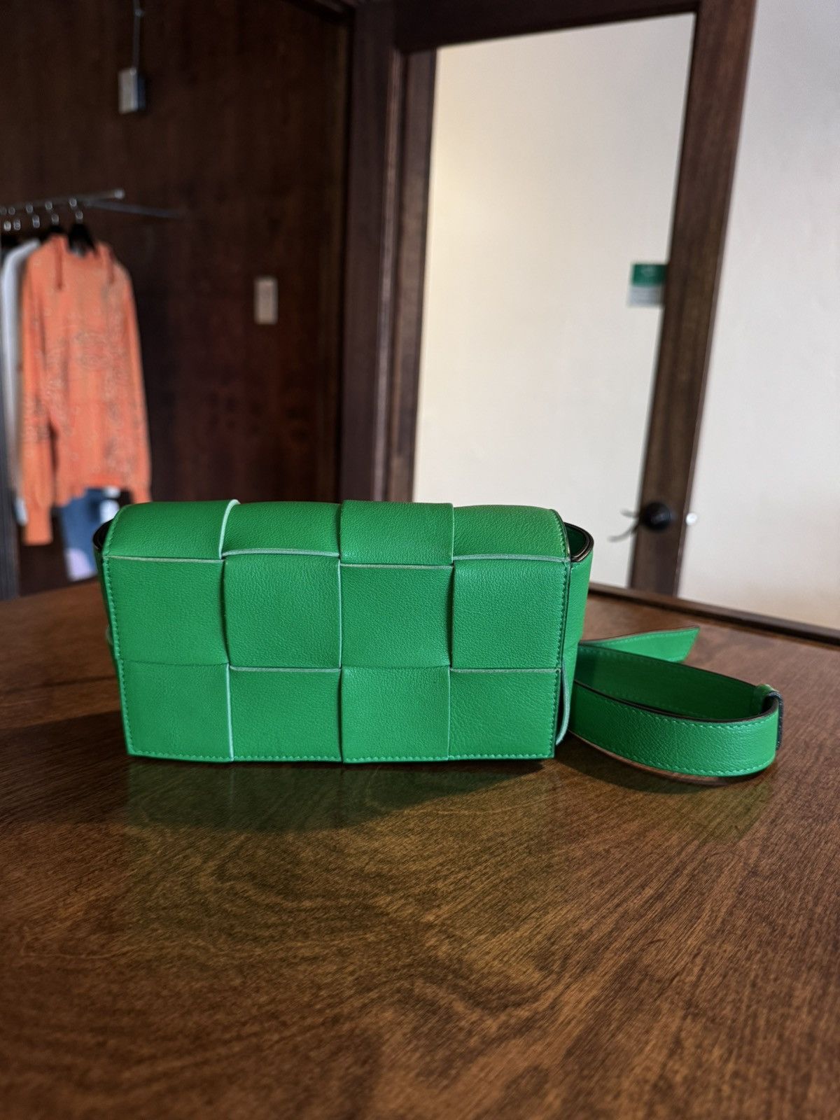 Bottega Veneta Bottega Veneta Cassette Belt Bag Mini Intreccio Parakeet Size ONE SIZE - 2 Thumbnail