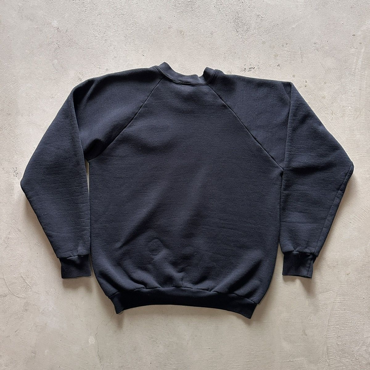 Vintage vintage 90s black sweatshirt Size US XL / EU 56 / 4 - 3 Thumbnail