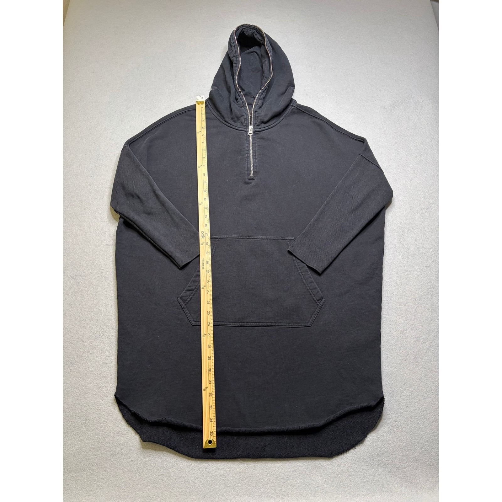 Allsaints AllSaints Oversized Hoodie Dress Womens Quarter Zip Pullover Size M / US 6-8 / IT 42-44 - 5 Thumbnail