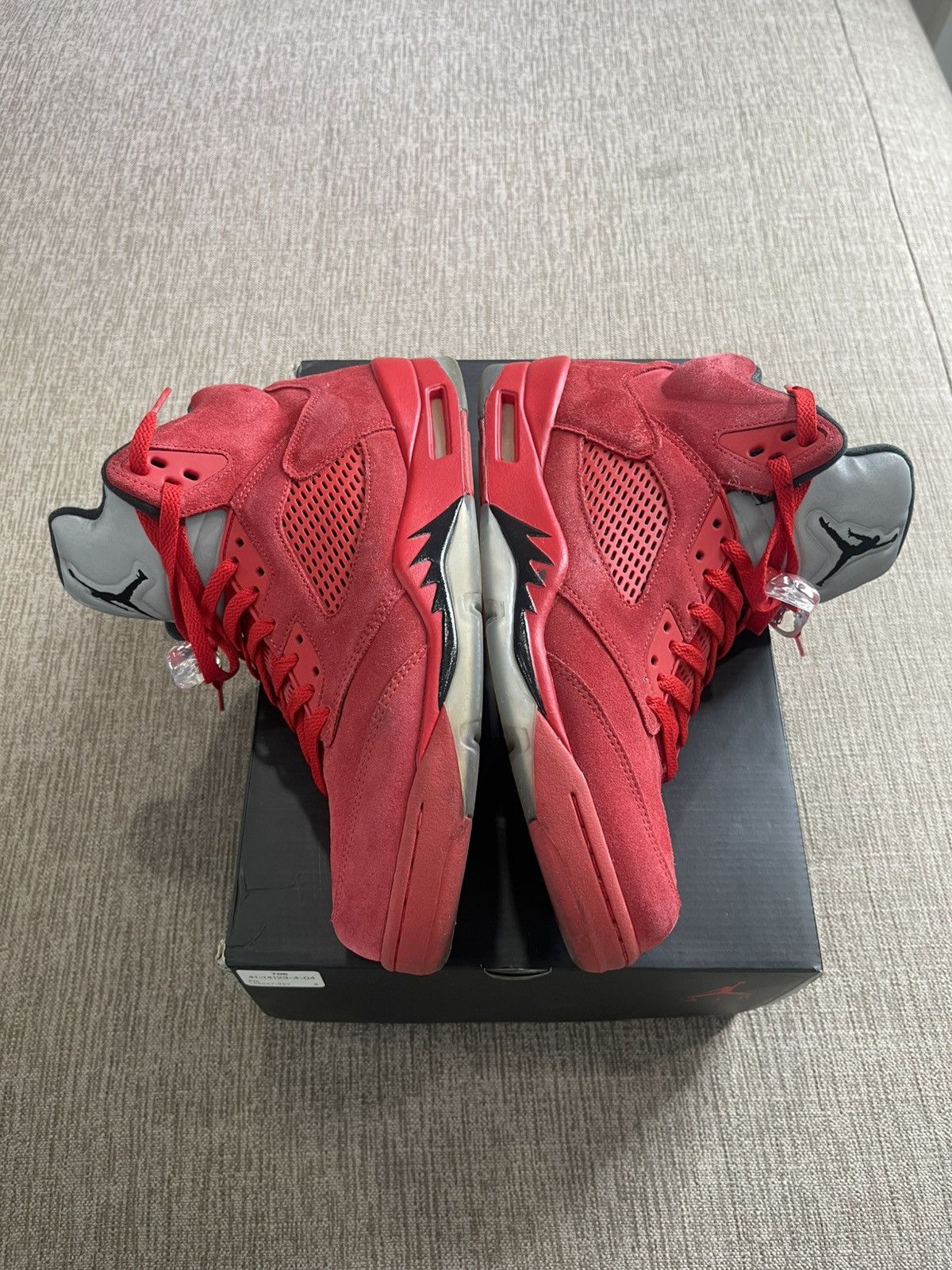Jordan Brand Air Jordan 5 Retro ‘Red Suede’ Size US 12 / EU 45 - 5 Thumbnail