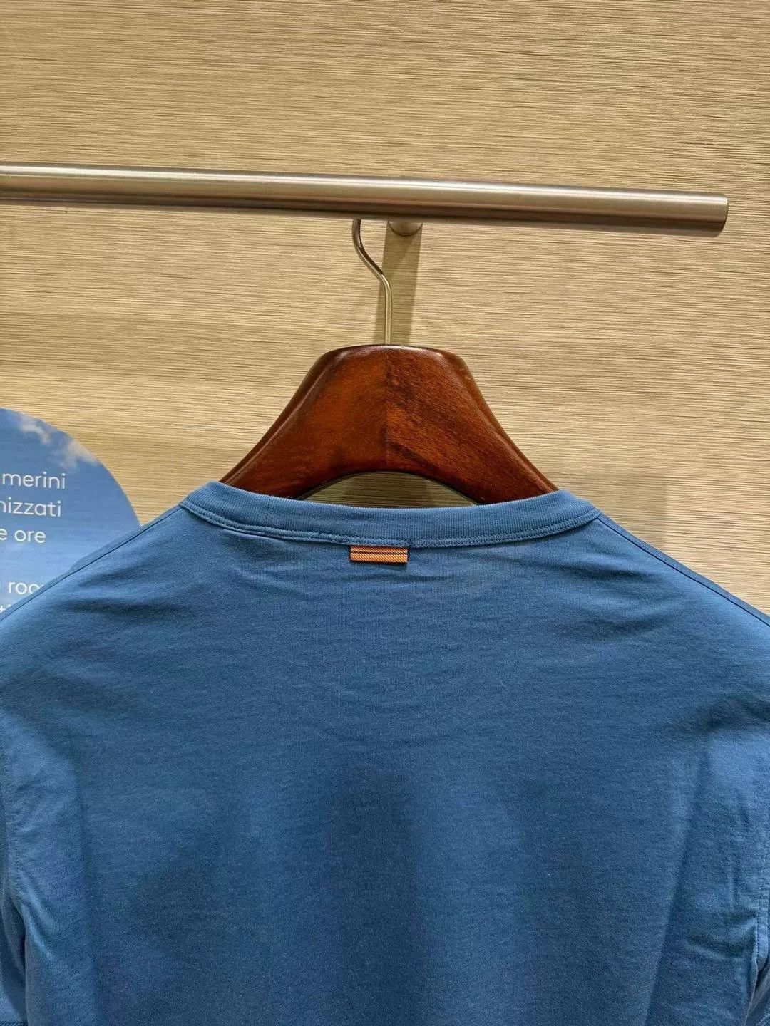 Ermenegildo Zegna Zegna Men's Short-Sleeve T-Shirt Size US L / EU 52-54 / 3 - 3 Thumbnail