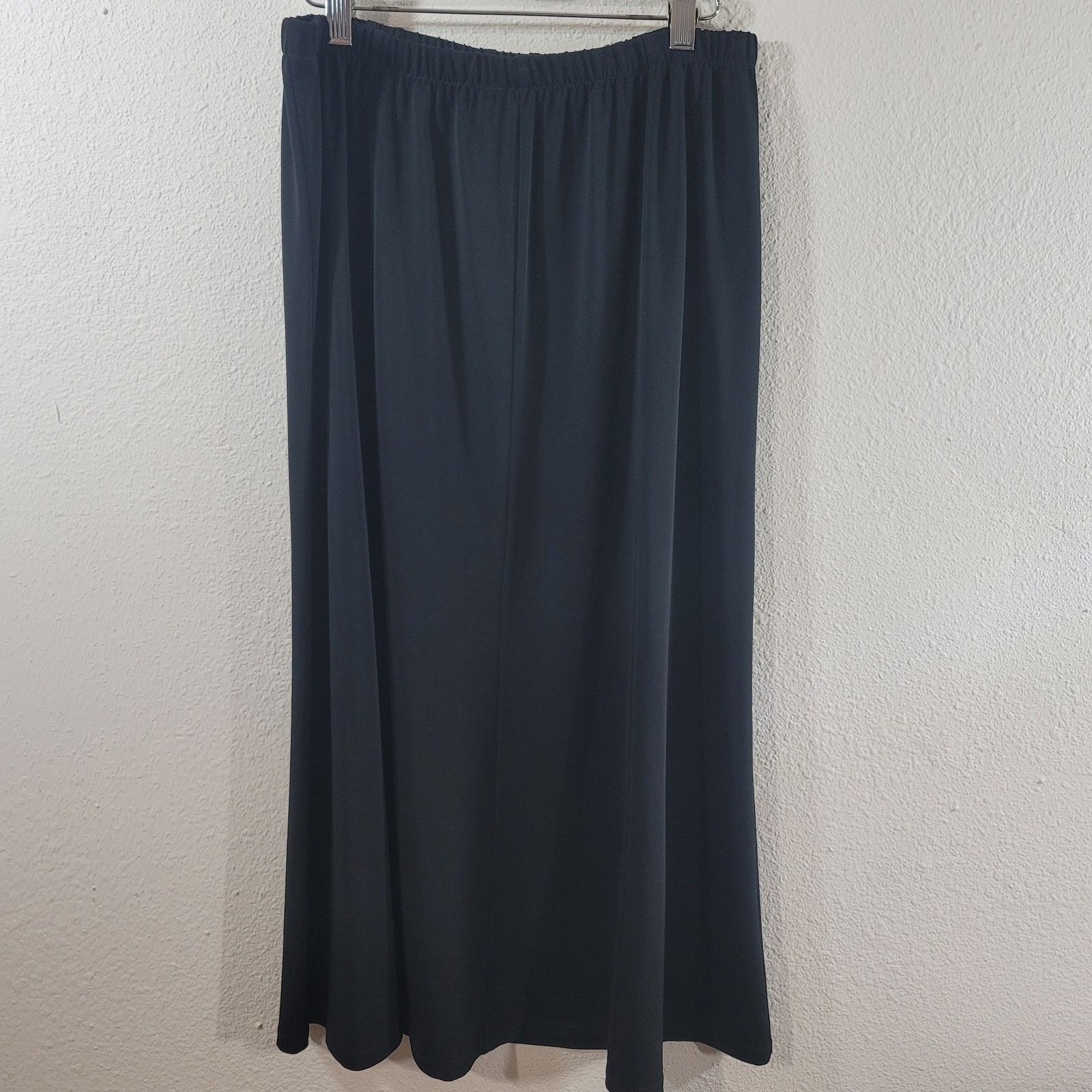 Other TanJay Black A Line Elastic Waist Pleated Maxi Skirt Medium Size 30" / US 8 / IT 44 - 1 Thumbnail