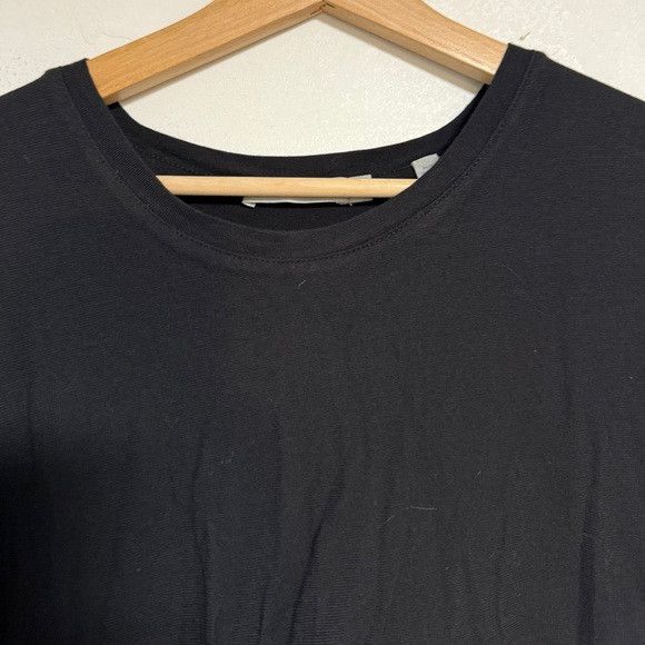 Vince Vince Black Tie-Front T-Shirt Dress Size S Size S / US 4 / IT 40 - 3 Thumbnail