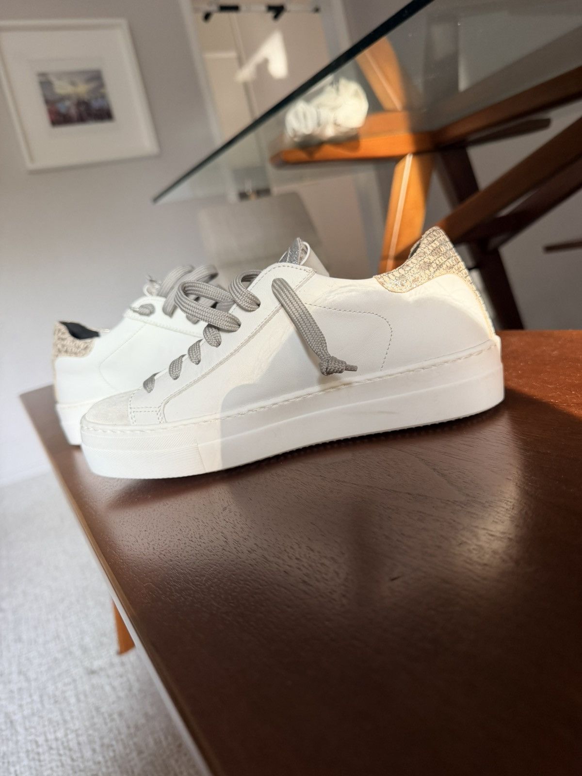P448 P448 Thea silver snake platform gray white sneaker 36 Size US 6 / IT 36 - 21 Thumbnail