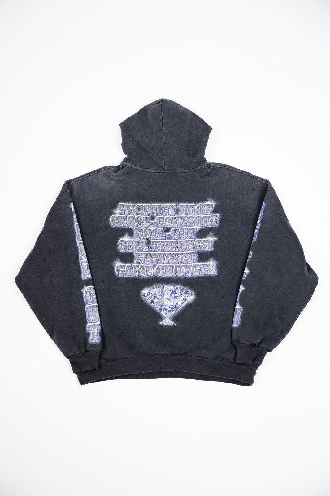 Balenciaga Balenciaga See Now Buy Now Distressed Hoodie Size US S / EU 44-46 / 1 - 5 Thumbnail