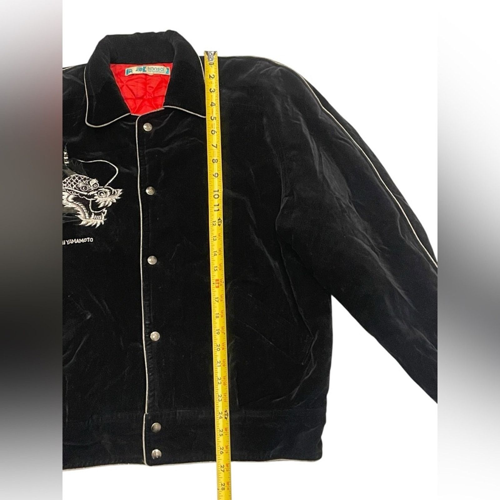 Kansai Yamamoto kansai international Sukajan Dragon Velvet Black jacket Size US L / EU 52-54 / 3 - 7 Thumbnail