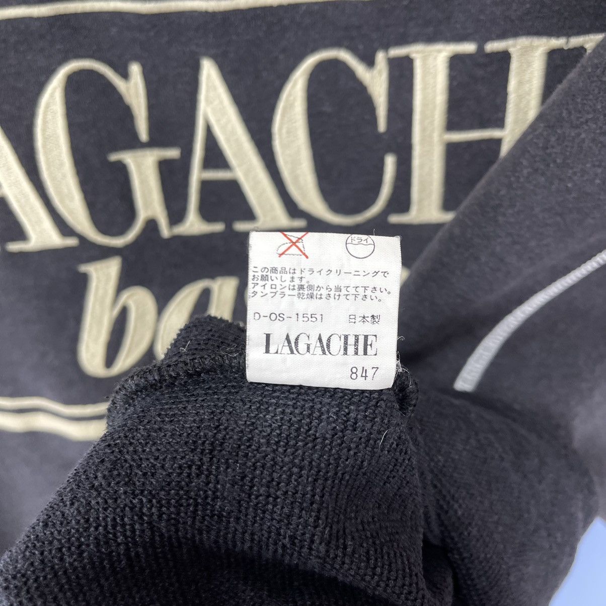 Japanese Brand Vintage LAGACHE Short Sleeve Sweatshirt Jumper #1430/AX Size L / US 10 / IT 46 - 8 Thumbnail