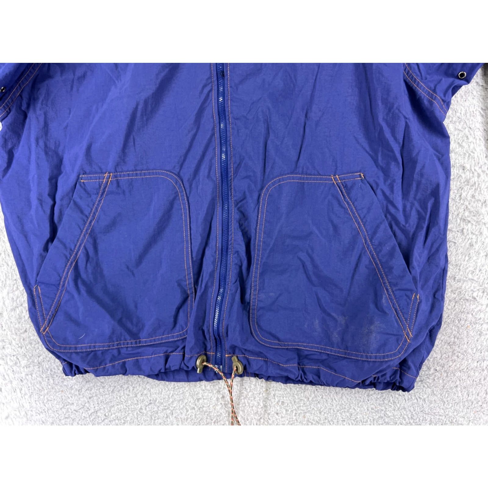 Vintage VINTAGE Columbia Jacket Women Medium Purple Full Zip Hooded Nylon Shell Pockets Size M / US 6-8 / IT 42-44 - 5 Thumbnail