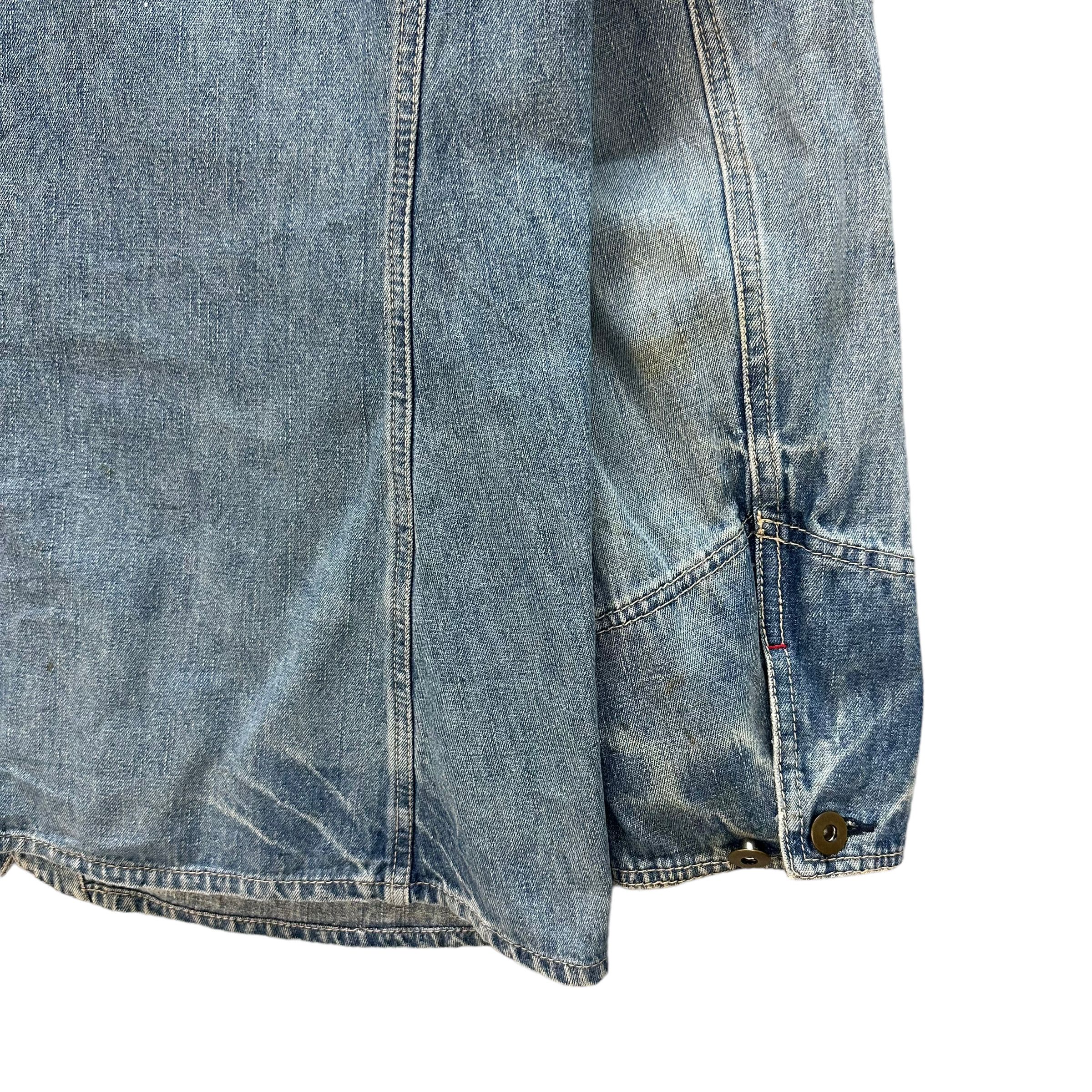 Japanese Brand US NAVAL WASHED DENIM CHORE JACKET #7985-195 Size US L / EU 52-54 / 3 - 16 Thumbnail