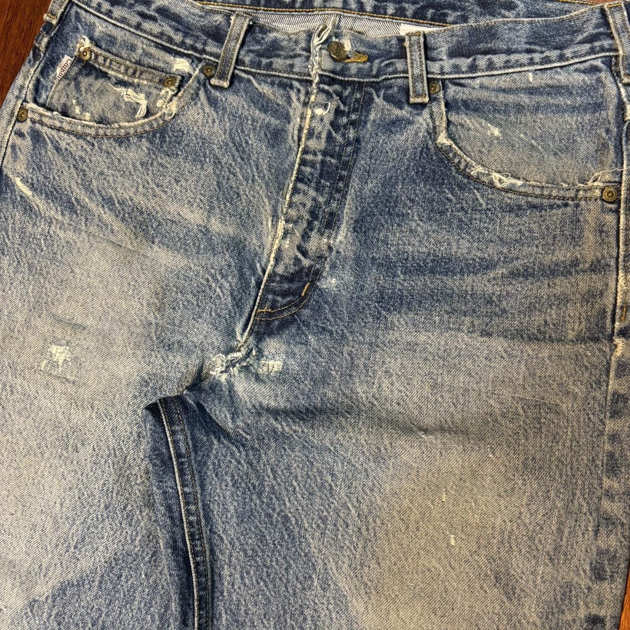Carhartt × Vintage Real Vintage Carhartt Repaired Blue Jeans Size US 32 / EU 48 - 3 Thumbnail