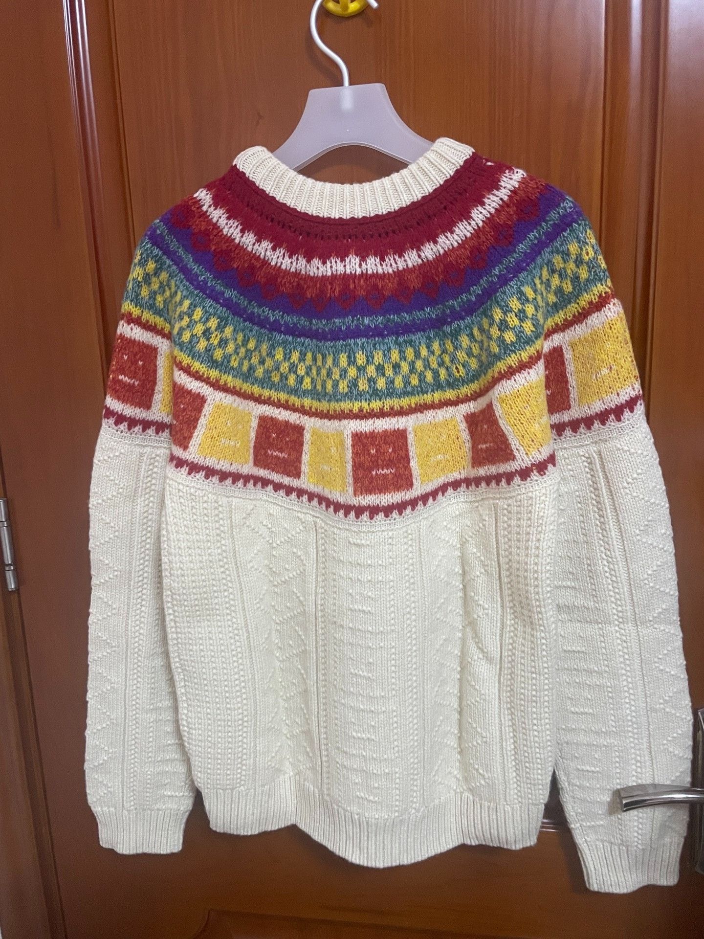 Acne Studios Acne studios Rainbow smiling face wool sweater Nextarrow-24 Size US XS / EU 42 / 0 - 5 Thumbnail