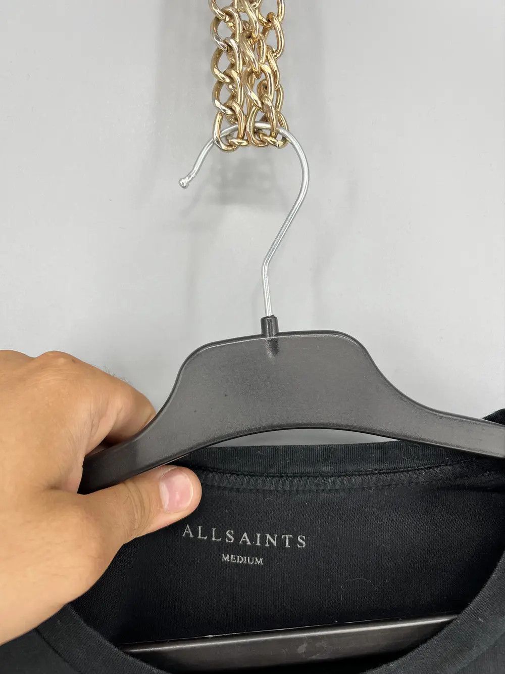 Allsaints Vintage Basic Allsaints Mini Logo Basic Tee Old Money Size US M / EU 48-50 / 2 - 7 Thumbnail
