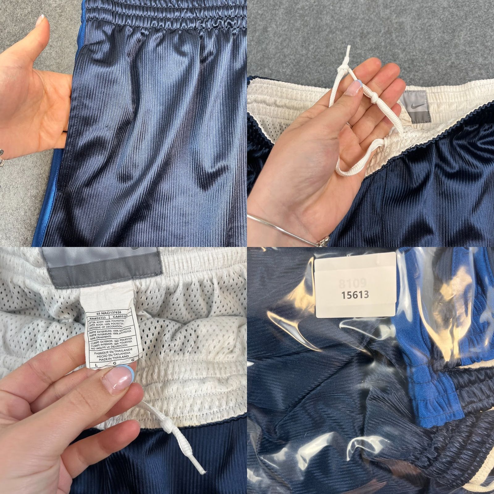 Nike VINTAGE Nike Mens Sweat Shorts L Blue 00s Y2K Sweat Shorts Nike Mens L Blue 00s Y2K Size US 33 - 8 Thumbnail