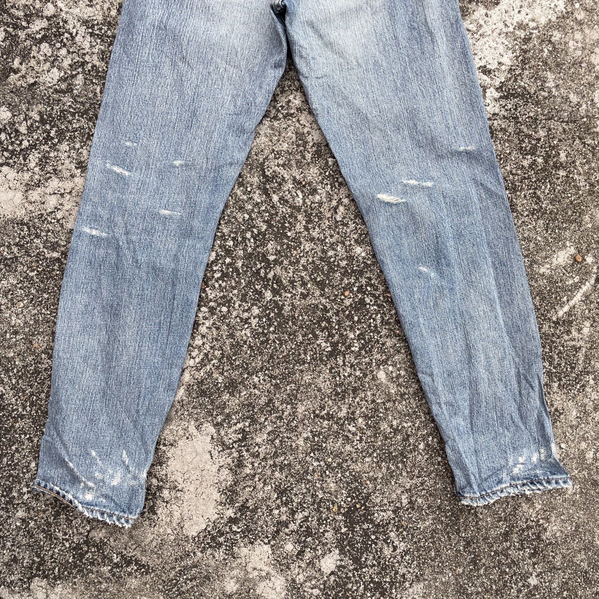 Japanese Brand Vintage Ungrid Distressed Denim Jeans Size 30" / US 8 / IT 44 - 10 Thumbnail