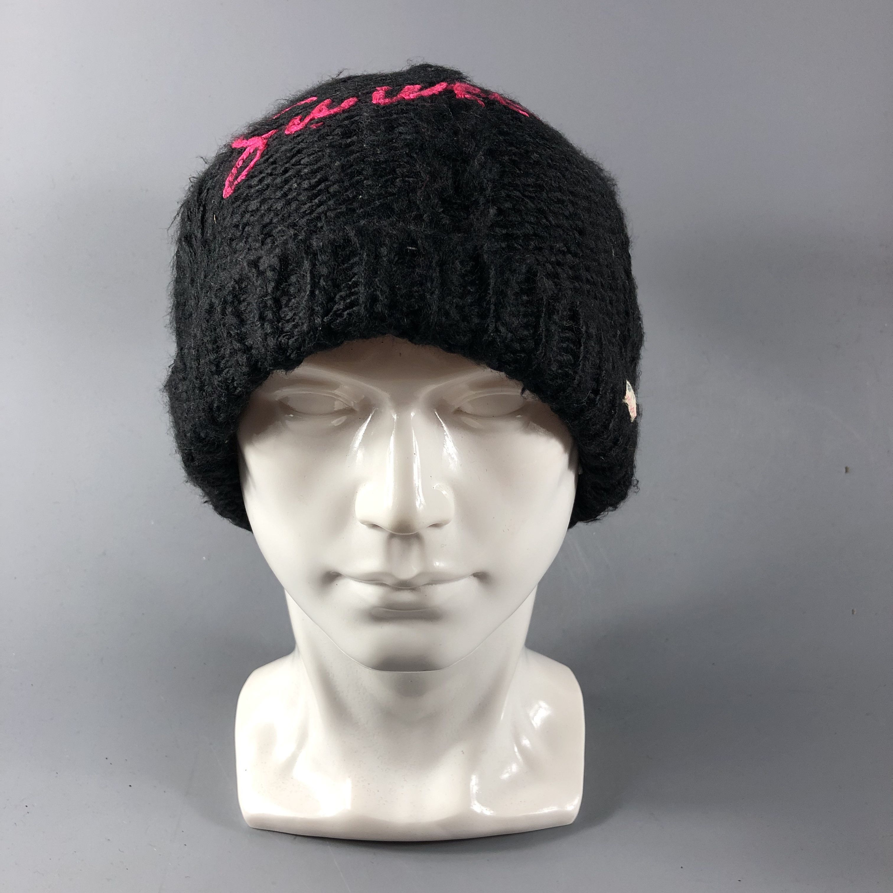 Vintage Swivel Cable Knit Bobble Beanie Snowcap Snow Hat B570 Size ONE SIZE - 2 Thumbnail