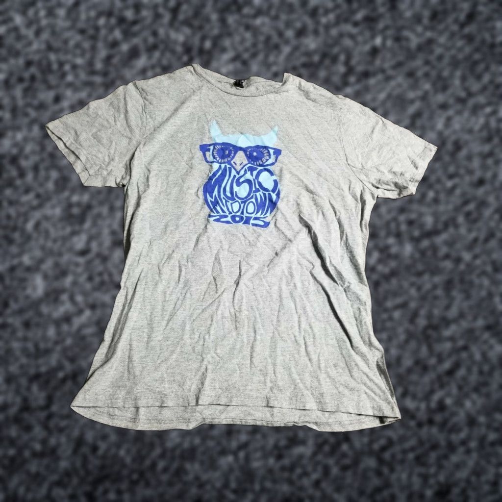 Vintage Womens L 2015 Atlanta's Music Festival MUSIC MIDTOWN Owl Double Sided T Shirt Size L / US 10 / IT 46 - 1 Thumbnail