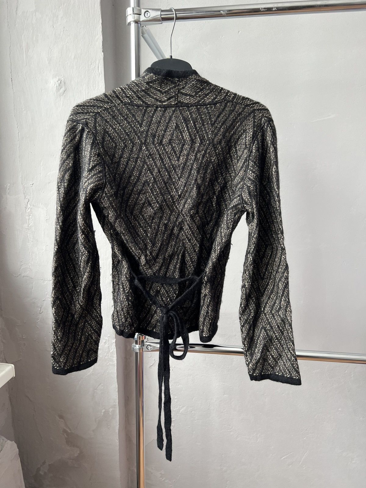 Max Mara MAX MARA ITALY CLASSIC ABSTRACT MOHAIR WOOL CARDIGAN SWEATER Size XL / US 12-14 / IT 48-50 - 11 Thumbnail