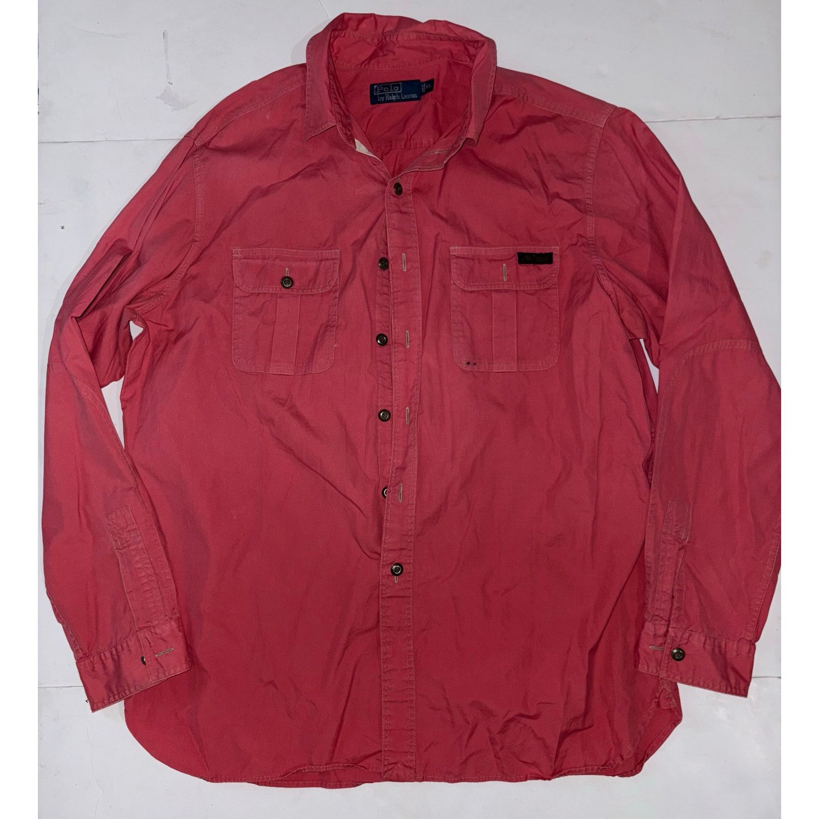 Polo Ralph Lauren Polo Ralph Lauren men’s longsleeve red y2k XL button up Size US XL / EU 56 / 4 - 1 Thumbnail