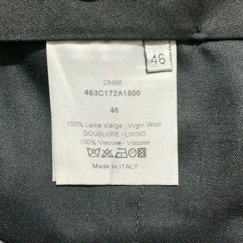 Dior Dior Dark gray straight trousers with pocket decoration pan Size US 30 / EU 46 - 7 Thumbnail