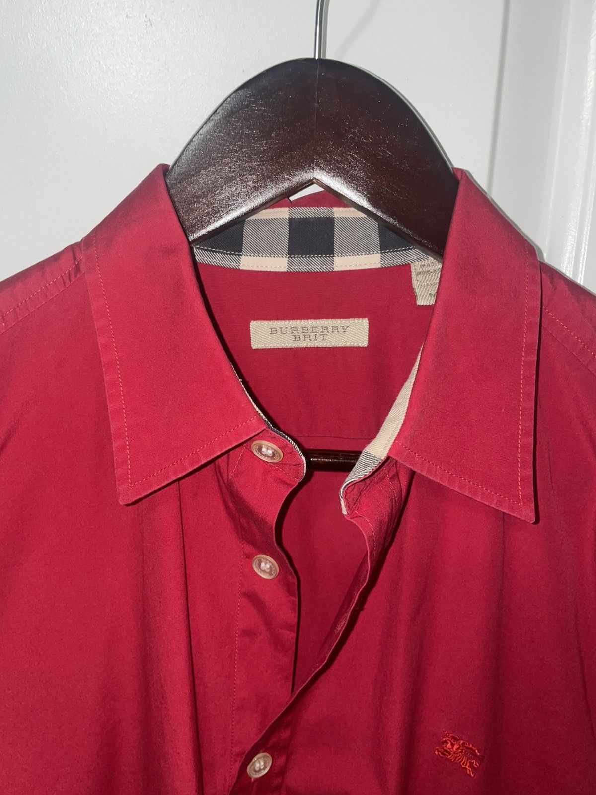 Burberry Red Burberry button up Size US M / EU 48-50 / 2 - 2 Thumbnail