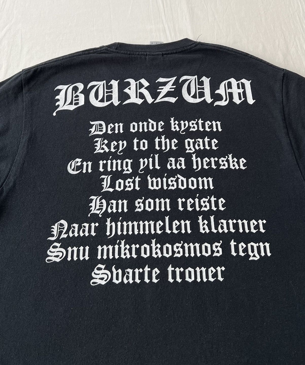 Band Tees Burzum Det Som Engang Var Black Metal Band Y2k Black T-shirt Size US M / EU 48-50 / 2 - 12 Thumbnail