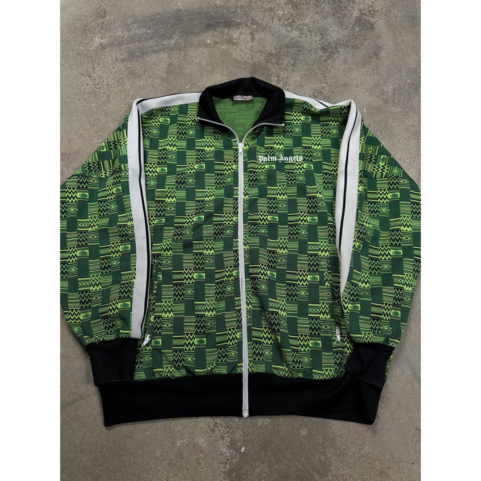 Palm Angels Palm Angels Track Jacket Green Lime Used XL Size US XL / EU 56 / 4 - 1 Thumbnail