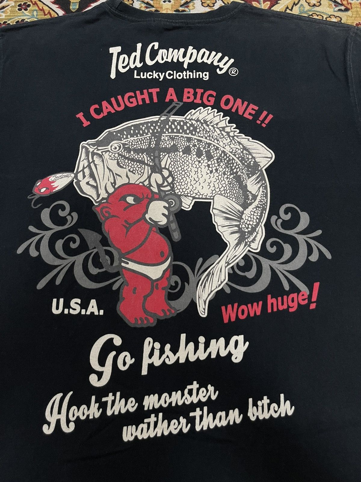Japanese Brand × Vintage Ted Company Lucky Red Devil Sukajan Big Logo Vintage Tee Size US L / EU 52-54 / 3 - 2 Thumbnail