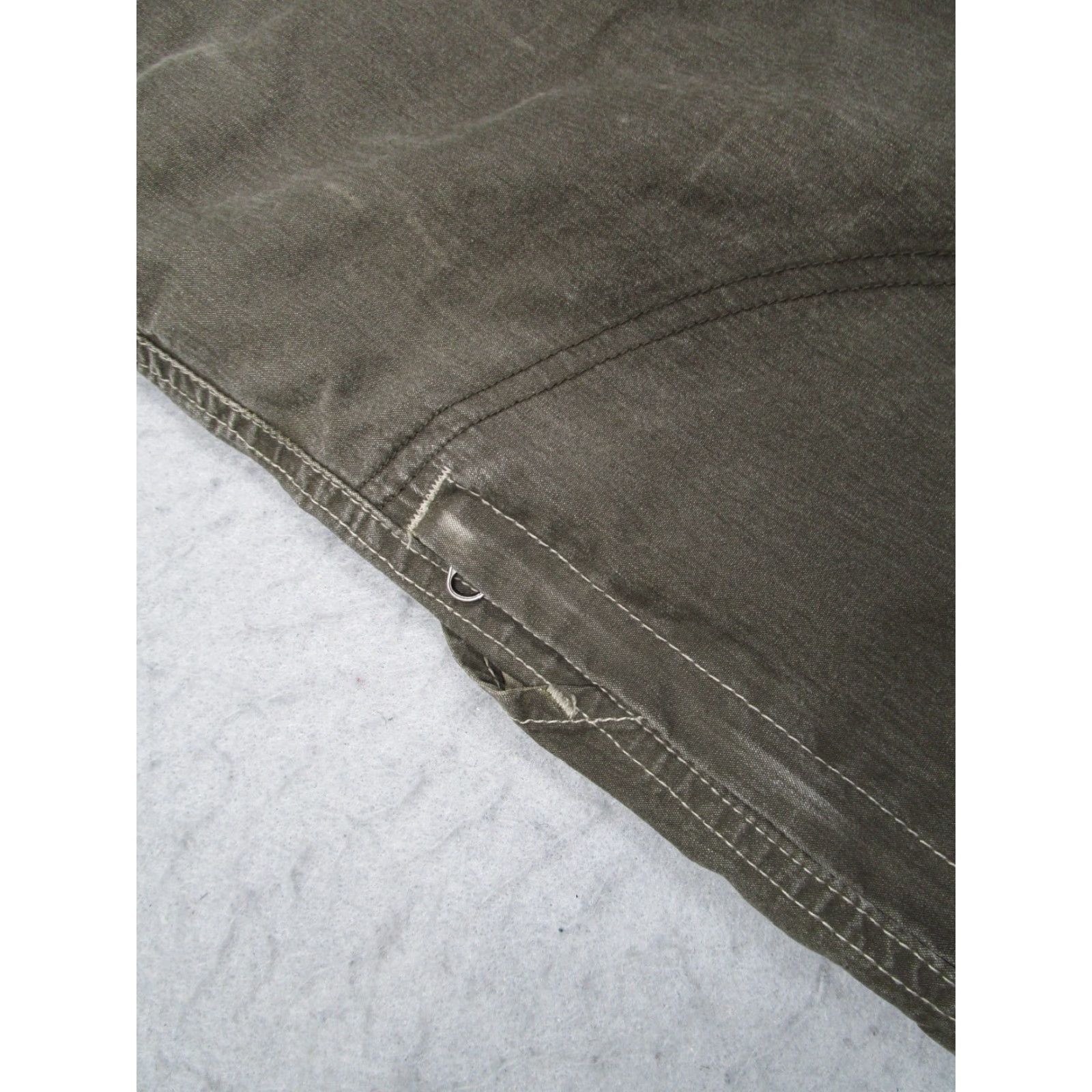 Vintage Kuhl Mens Green Canvas Shorts 34 Cargo 9" Workwear Utility Camp Hike Patina Dye Size US 34 / EU 50 - 5 Thumbnail