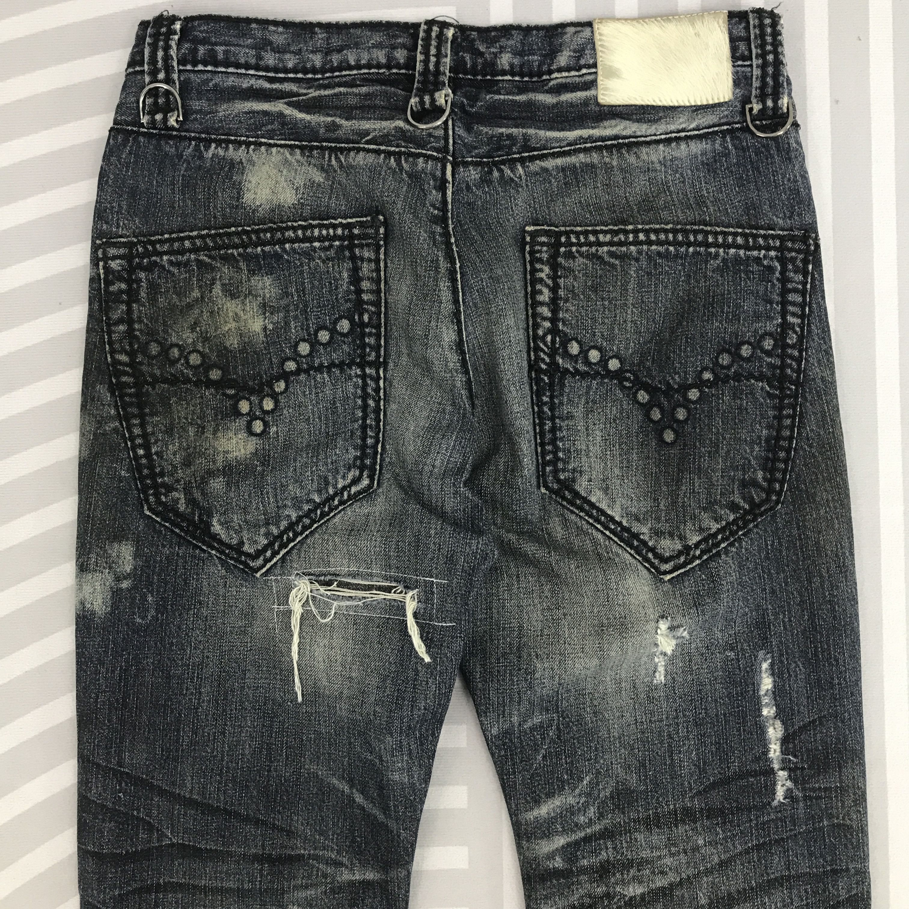 Japanese Brand × Vintage Flare Japanese brand Style Distressed Bootcut Denim pants Size US 30 / EU 46 - 5 Thumbnail