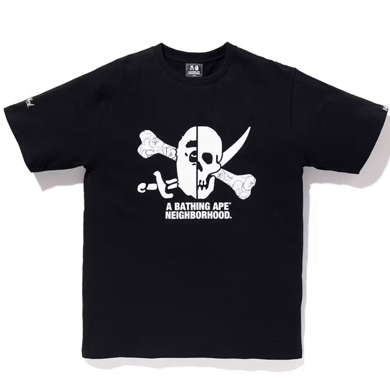 Bape × Neighborhood A Bathing Ape Bape Neighborhood skull ape cross tee XXL Size US XXL / EU 58 / 5 - 1 Preview