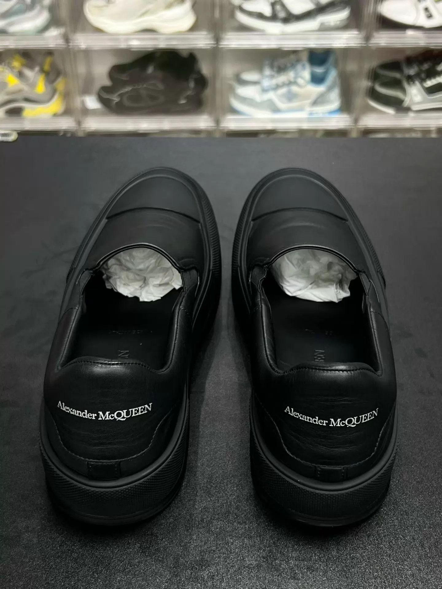 Alexander McQueen MCQ Deck Leather Low-Top Sneaker Black 41 (Like New) Size US 8 / EU 41 - 7 Thumbnail