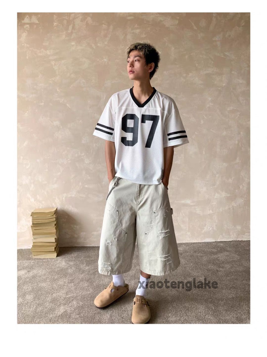 Designer Unisex outdoor utility loose baggy hiphop cargo shorts Size US 28 / EU 44 - 5 Thumbnail