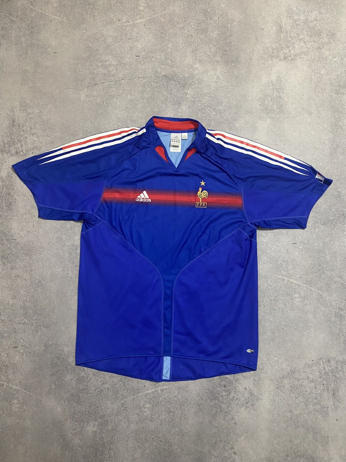 France 2004/05 Home Football Shirt Soccer Jersey Adidas