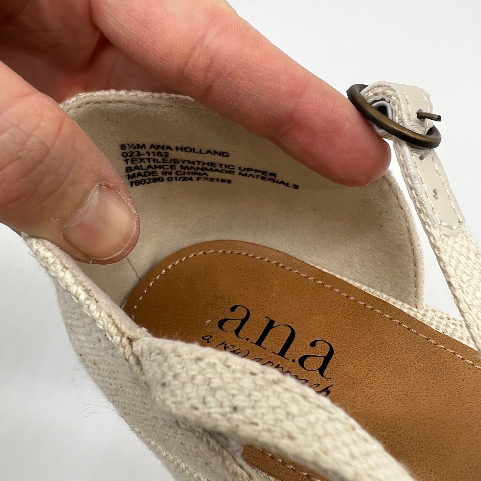 Other a.n.a Womens Holland Heeled Sandals Denim Platform Size US 8.5 / IT 38.5 - 13 Thumbnail