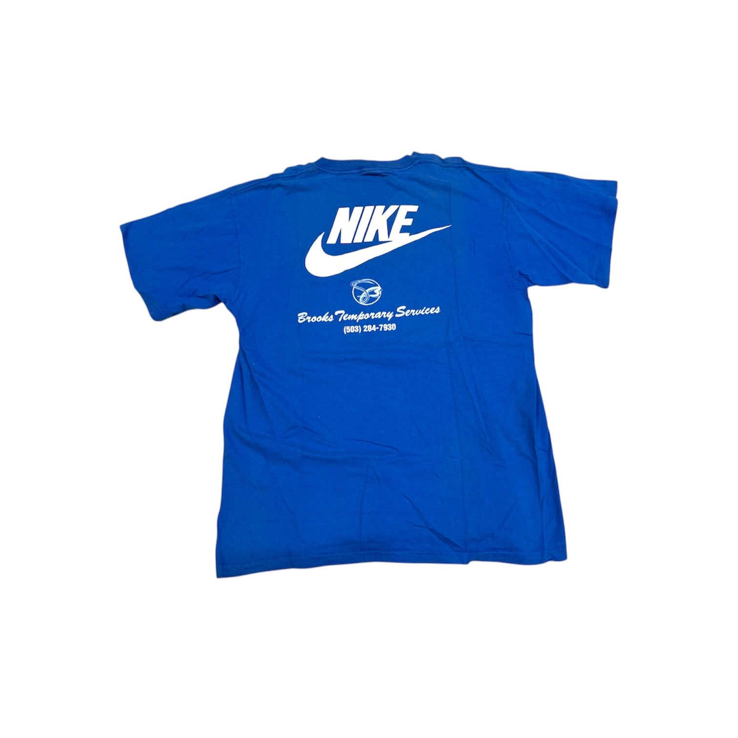 Nike × Vintage Vintage 90s Nike Black Colleges Committee T-Shirt Grey Tag Size US XL / EU 56 / 4 - 1 Thumbnail