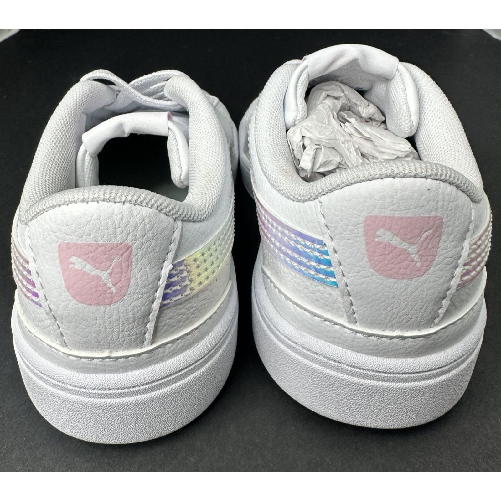 Puma PUMA Toddler White Lady Vikky V3 Twinkle Leather (US-13.5C) Size US 13 / EU 46 - 6 Thumbnail