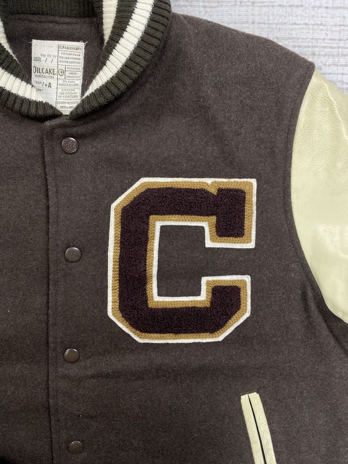 Japanese Brand × Vintage Vtg Oilcake Forest Braves Big Logo Embroidery Varsity Jacket Size US M / EU 48-50 / 2 - 5 Thumbnail
