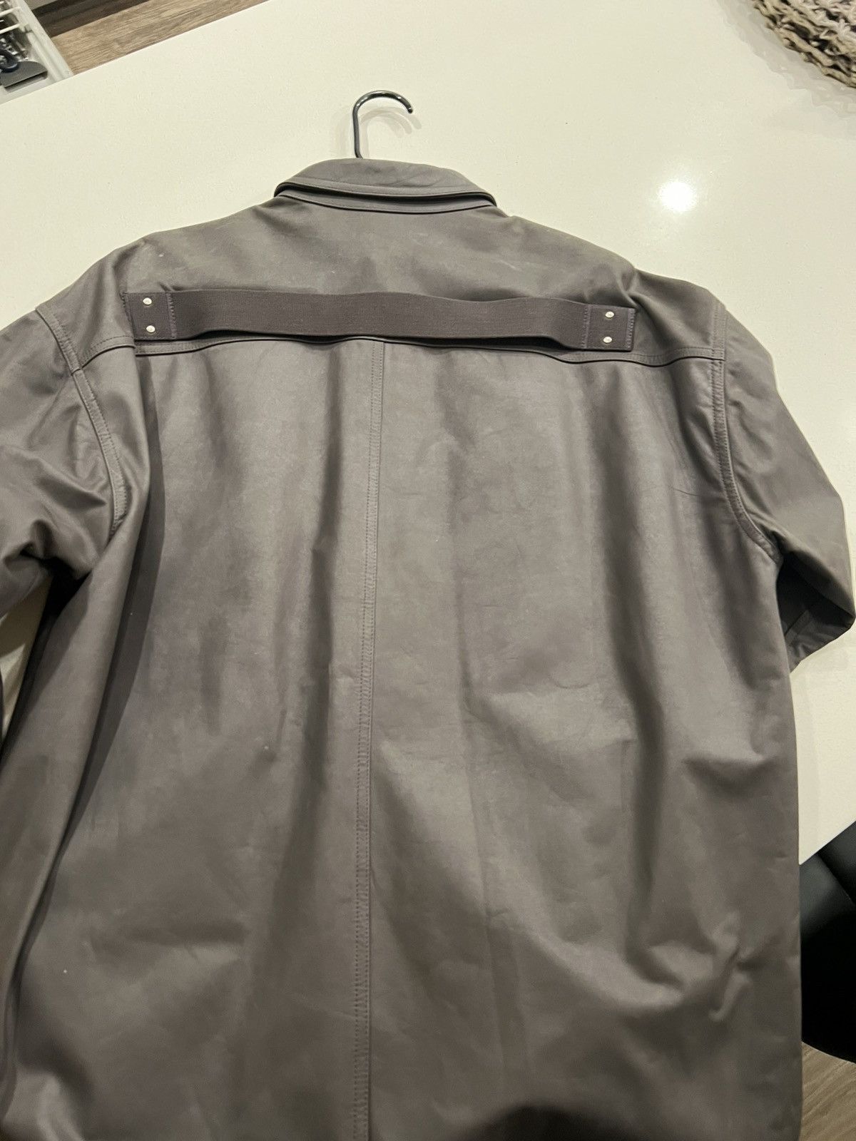 Rick Owens Rick Owens Oversized leather outershirt jacket dark dust Size US M / EU 48-50 / 2 - 5 Thumbnail
