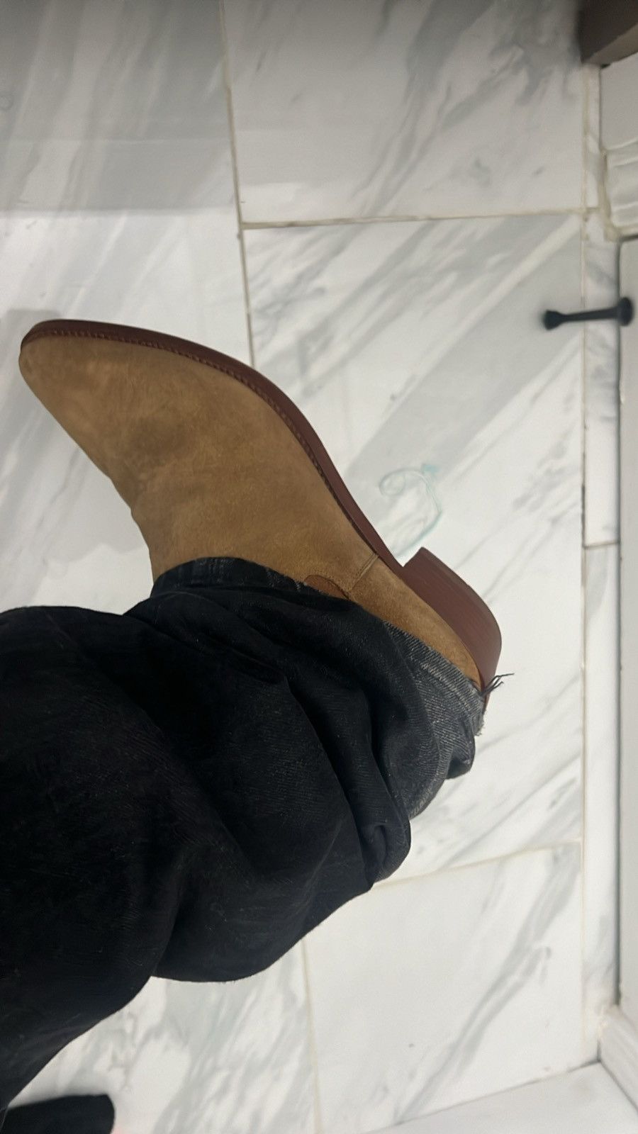 Celine × Hedi Slimane Celine Homme Suede Chelsea Boots Size US 10 / EU 43 - 7 Thumbnail