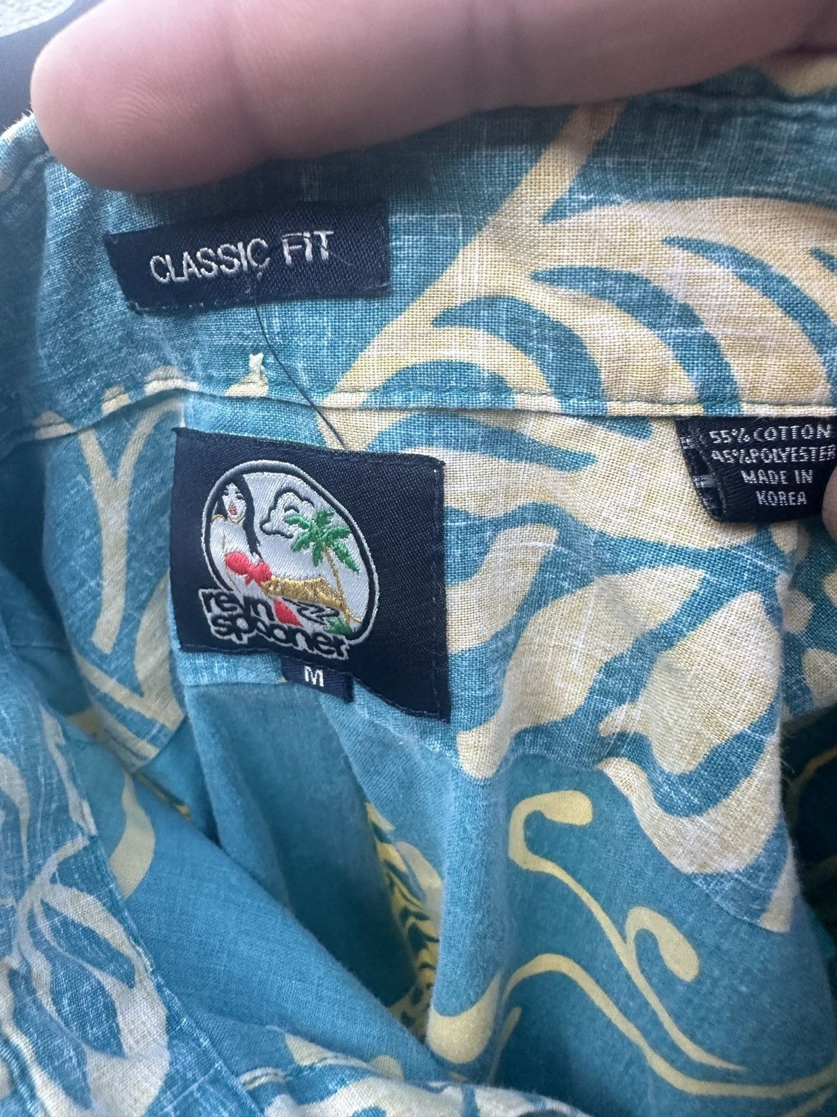 Reyn Spooner PreOwned Reyn Spooner Green Hawaiian Print Men's M Size US M / EU 48-50 / 2 - 4 Thumbnail